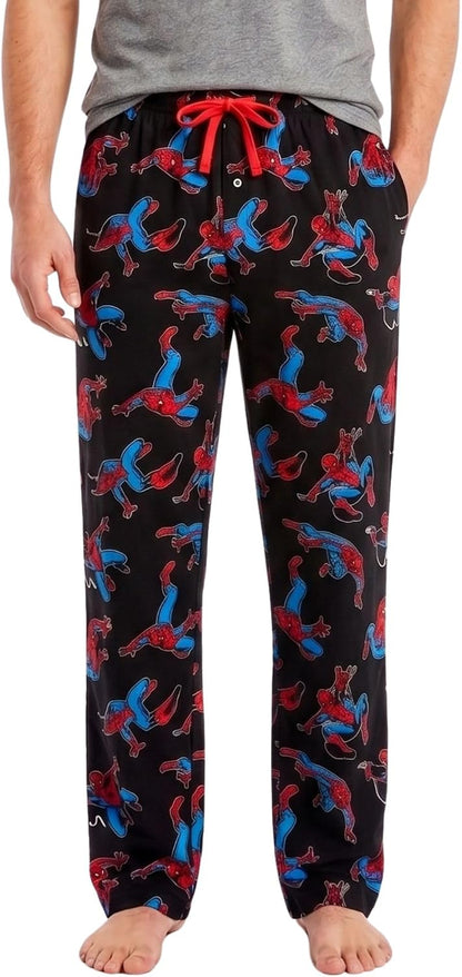 Marvel Spider-Man Men Pajama Pants Bottoms Avengers Cotton