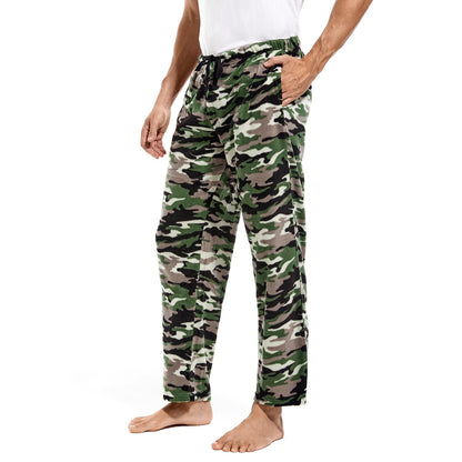 DG Hill 1Pack or 3Pack Mens PJ Pajama Pants Bottoms Fleece Lounge Pants Sleepwear Plaid PJs with Pockets Microfleece