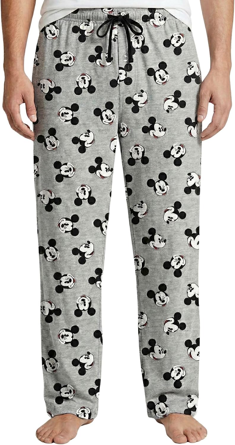 Disney Mens Lounge Pants Pajama Bottoms Jack Skellington Mickey Mouse