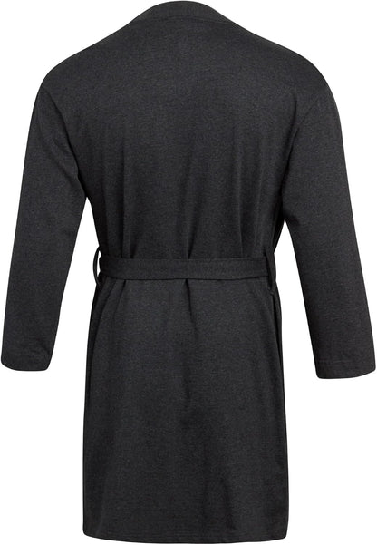Lucky Brand Mens Bathrobe, Cotton Blend Knit Shawl Collar Long House Robe