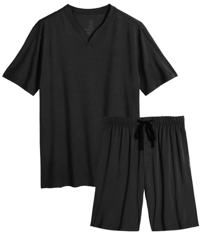BAMBOO COOL Mens Pajama Set Lightweight Sleepwear Pjs