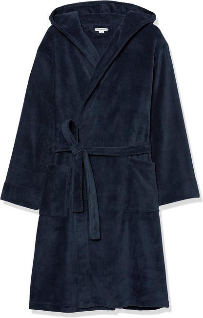Amazon Essentials Men's Mid-Length Plush Bathrobe