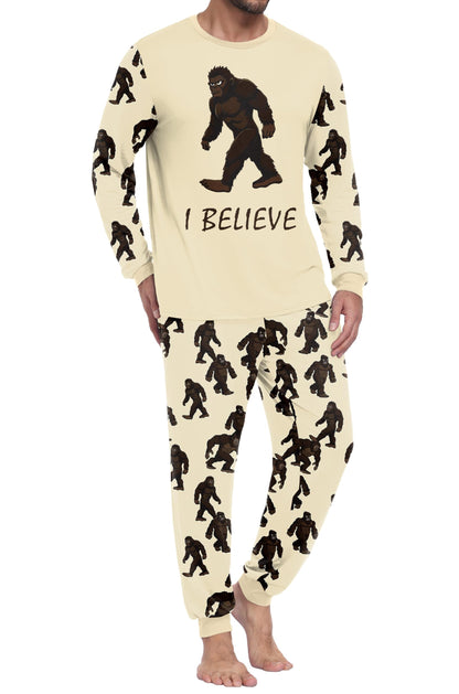 PrinStory Pajamas Set for Men & Women Long Sleeve Soft Sleepwear S-2XL