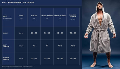 DudeRobe Men's Robe – Hooded TERRY Bath Robe for Men with Pockets | Soft, Comfy Men’s Bathrobe from Shark Tank