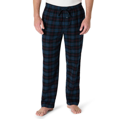 Amazon Essentials Men's 100% Cotton Flannel Sleep Pant, Relaxed Fit Lounge Pants with Elastic Waist and Drawstring