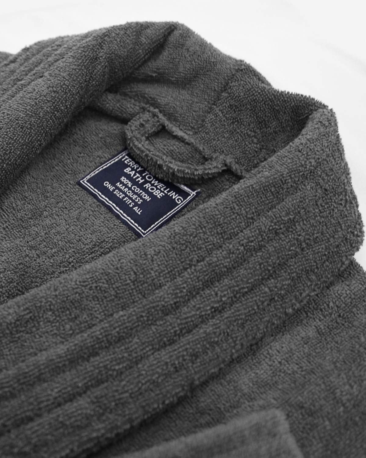Marquess All-Cotton Bathrobe Thick Plush Cloth Housecoat Terry Toweling, Sweat Steaming Clothes Comfortable & Warm