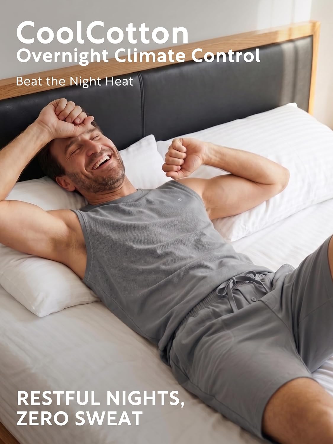 DAVID ARCHY Men's Pajama Set with Tank Top and Shorts