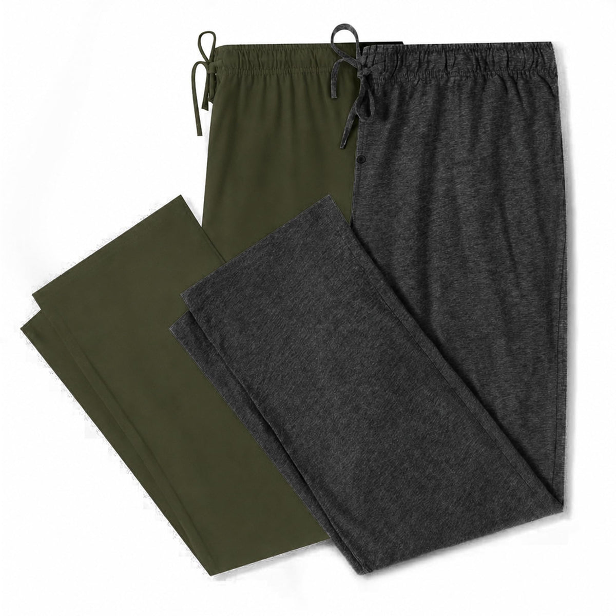 U2SKIIN 2 Pack Men Cotton Pajama Pants Soft Lightweight Pj Bottoms