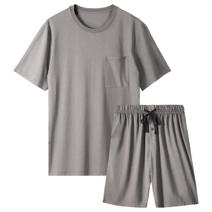 BAMBOO COOL Mens Pajama Set Lightweight Sleepwear Pjs