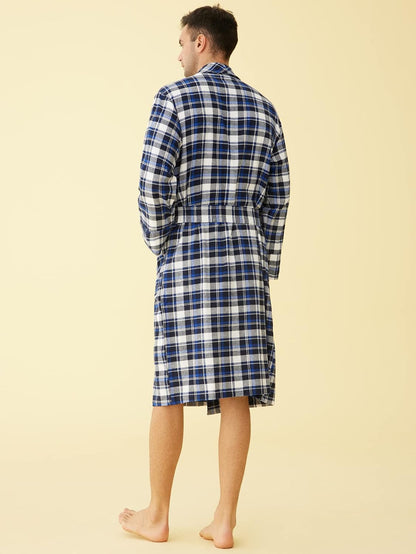 Latuza Men's Cotton Flannel Robe