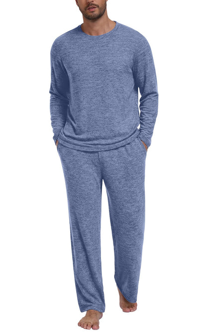 Yincro Mens Pajama Sets Soft Comfy Sleepwear Casual Loungewear with Pockets