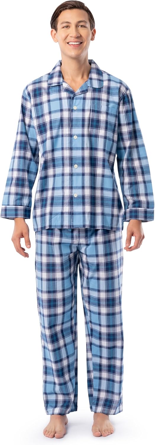 IZOD Men's Extra Soft Woven Pajama Sleep Set