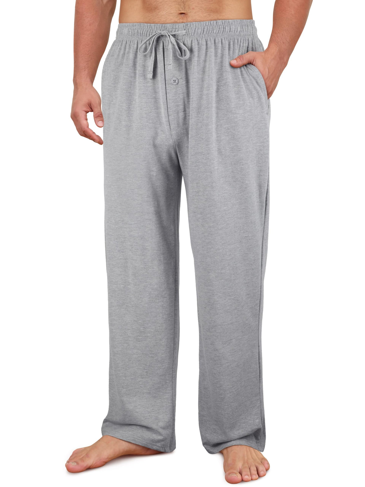 Men's Cotton Pajama Pants Soft Pjs Bottoms Lounge Sleepwear
