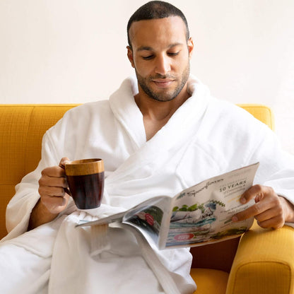 Alpine Swiss Pure Cotton Mens Terry Cloth Bathrobe Super Absorbent Spa Robe