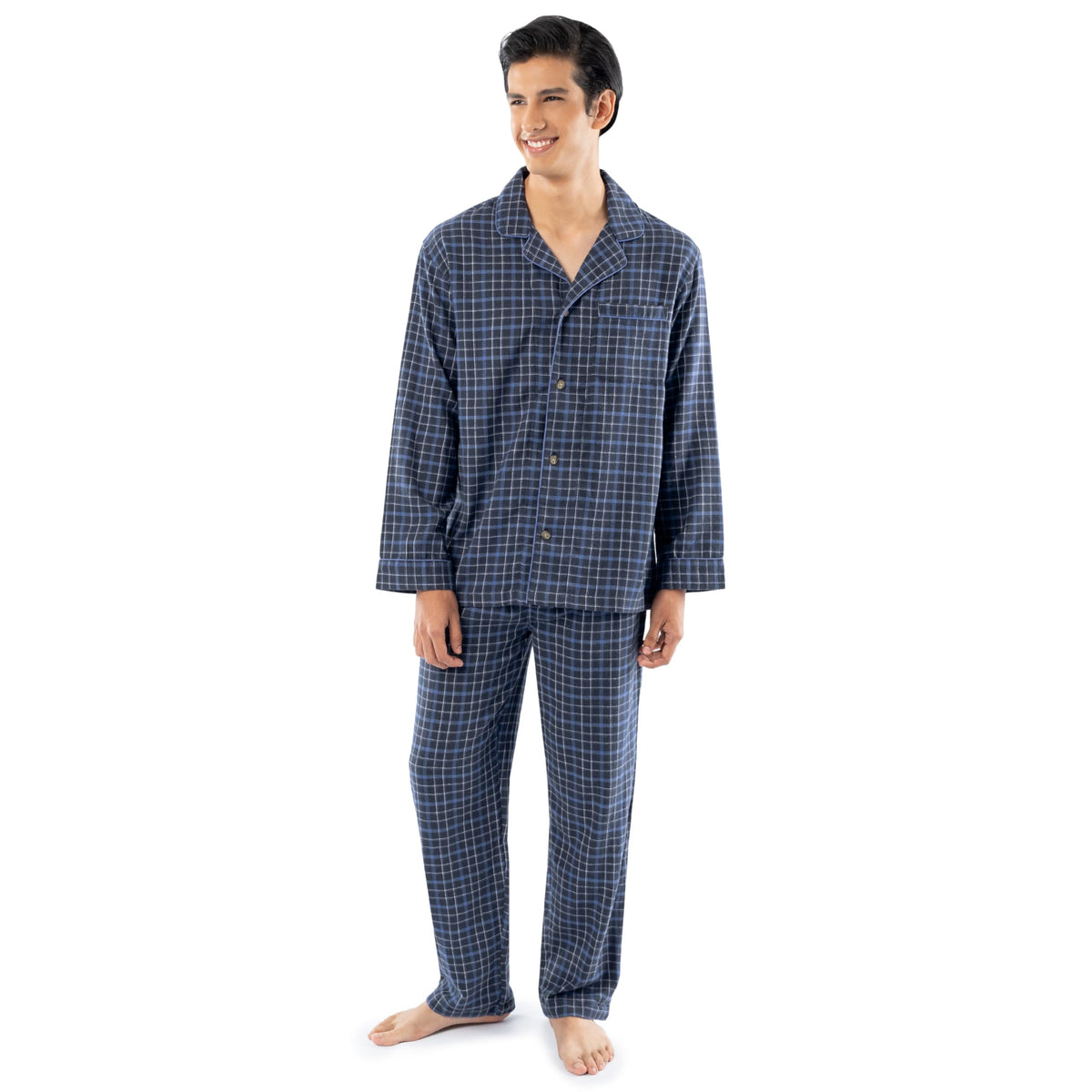 Fruit of the Loom Men's Flannel Pajama Sleep Set