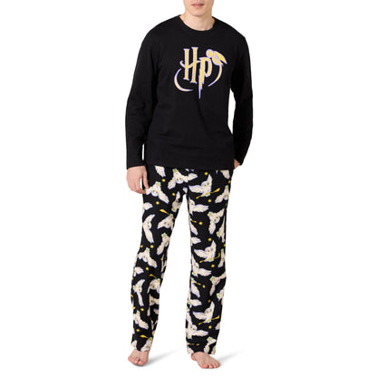 Amazon Essentials Men's 100% Cotton Flannel Pant and Long-Sleeve T-Shirt Pajama Set