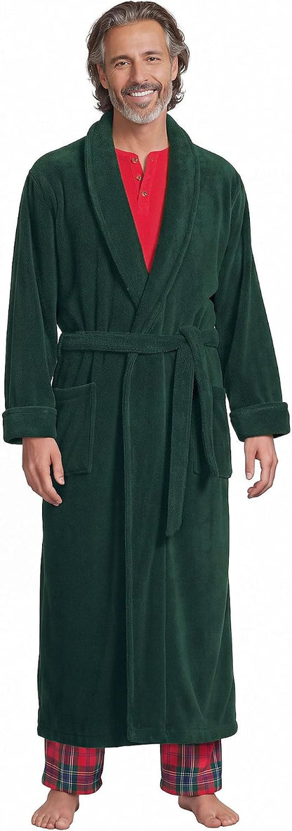 Lands' End Men's Full Length Turkish Cotton Terry Bathrobe