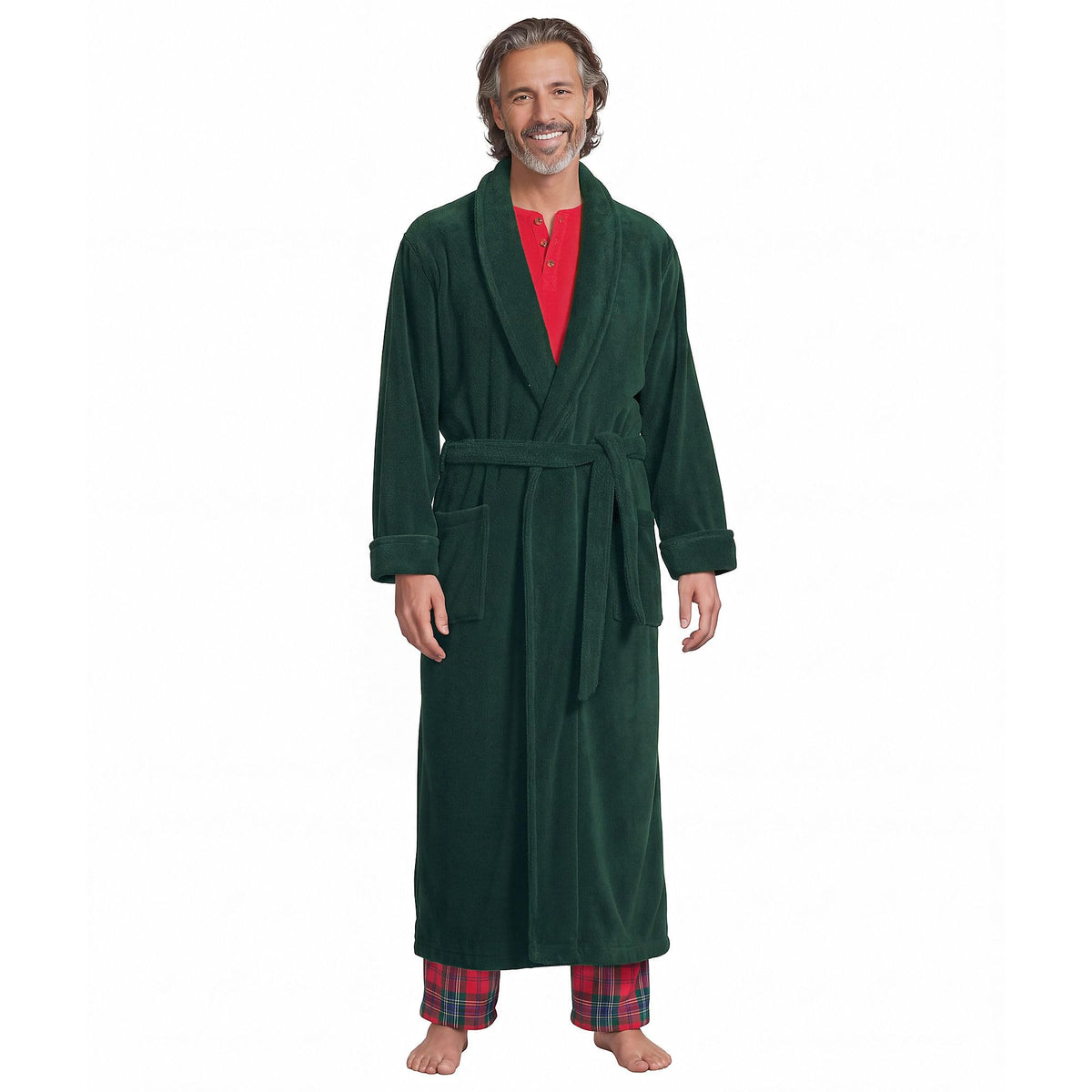 Lands' End Men's Full Length Turkish Cotton Terry Bathrobe