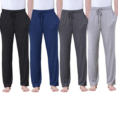 DITOK Men's Lightweight Pajama Pants Soft Lounge Sleep Joggers Adjustable Drawstring & Pockets All-Season Sleepwear