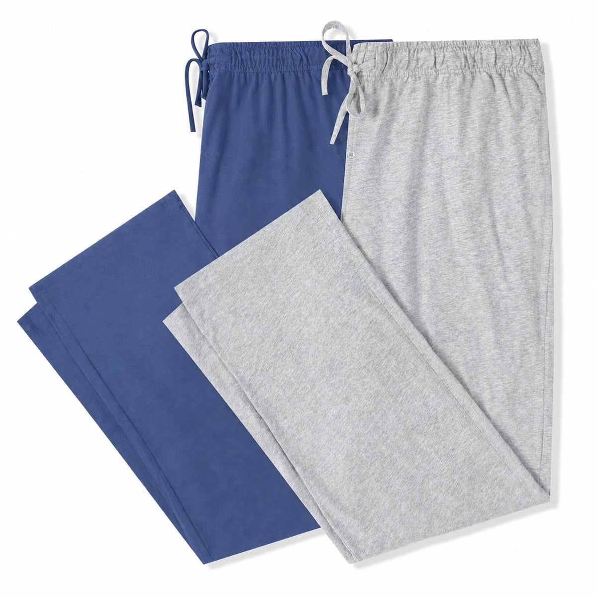 U2SKIIN 2 Pack Men Cotton Pajama Pants Soft Lightweight Pj Bottoms
