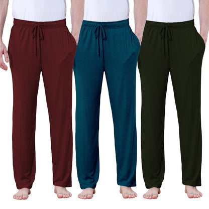 DITOK Men's Lightweight Pajama Pants Soft Lounge Sleep Joggers Adjustable Drawstring & Pockets All-Season Sleepwear