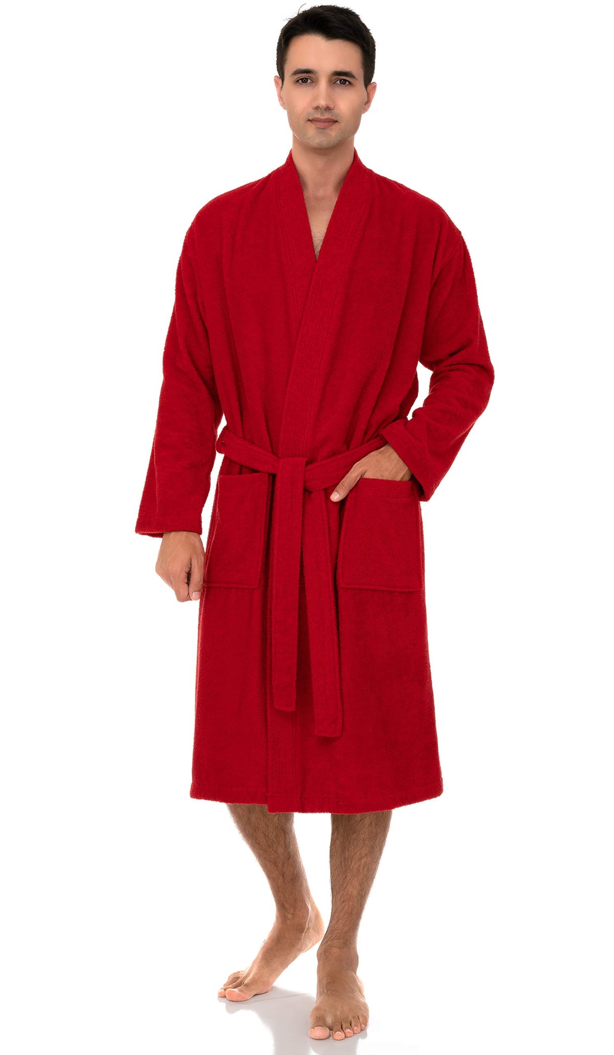 TowelSelections Mens Robe Cotton Terry Cloth Bathrobe Soft Towel Bath Robe for Men XS to 3X