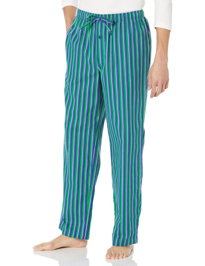 Amazon Essentials Men's 100% Cotton Flannel Pant and Long-Sleeve T-Shirt Pajama Set