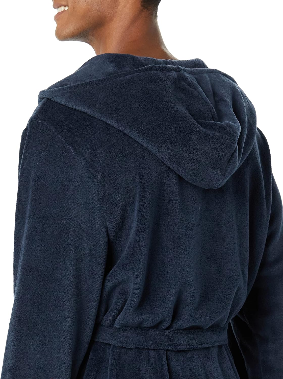 Amazon Essentials Men's Mid-Length Plush Bathrobe