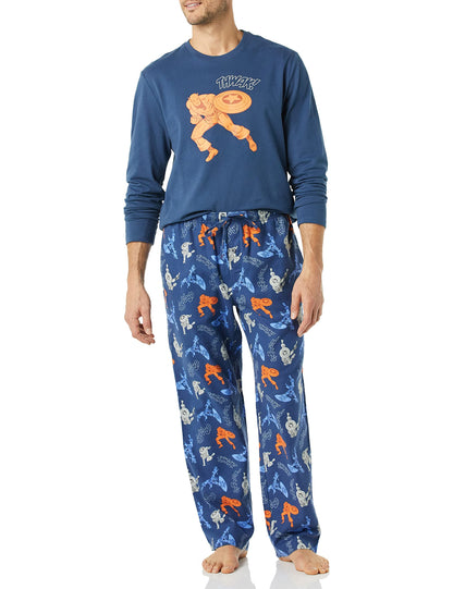 Amazon Essentials Disney | Marvel | Star Wars Men's Soft & Comfortable Flannel Pajama Sleep Sets