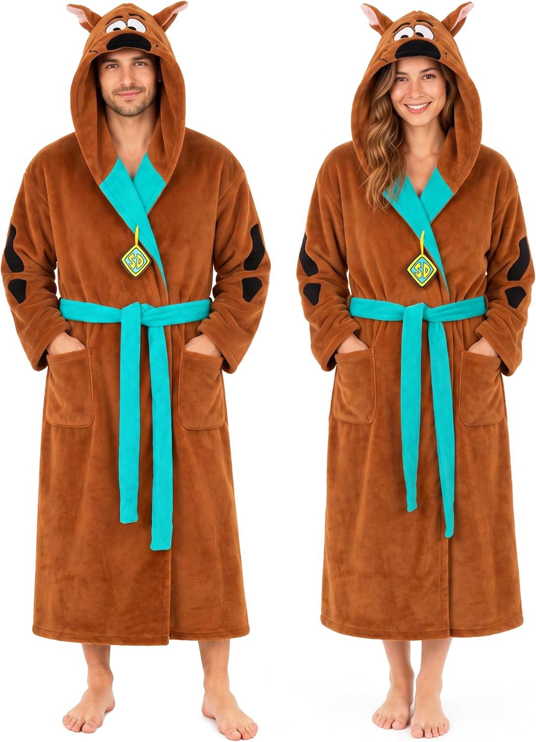 Get Trend Scooby-Doo | McDonald's Hooded Plush Fleece Robe for Men, Women