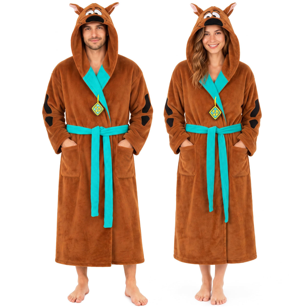 Get Trend Scooby-Doo | McDonald's Hooded Plush Fleece Robe for Men, Women