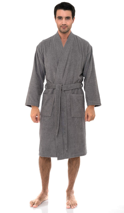 TowelSelections Mens Robe Cotton Terry Cloth Bathrobe Soft Towel Bath Robe for Men XS to 3X