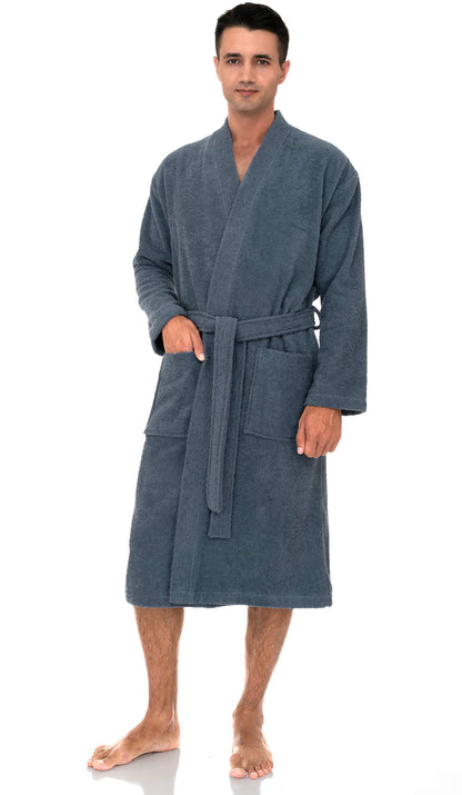 TowelSelections Mens Robe Cotton Terry Cloth Bathrobe Soft Towel Bath Robe for Men XS to 3X