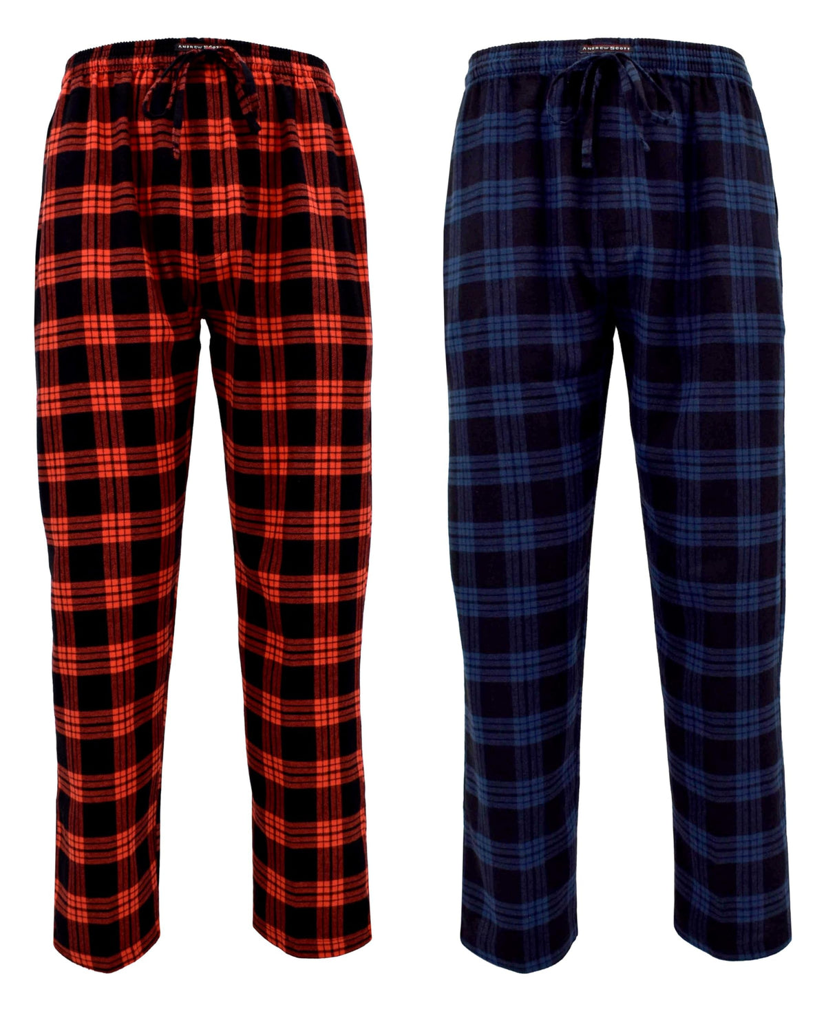 Andrew Scott Men's Flannel Drawstring Pajama Pants