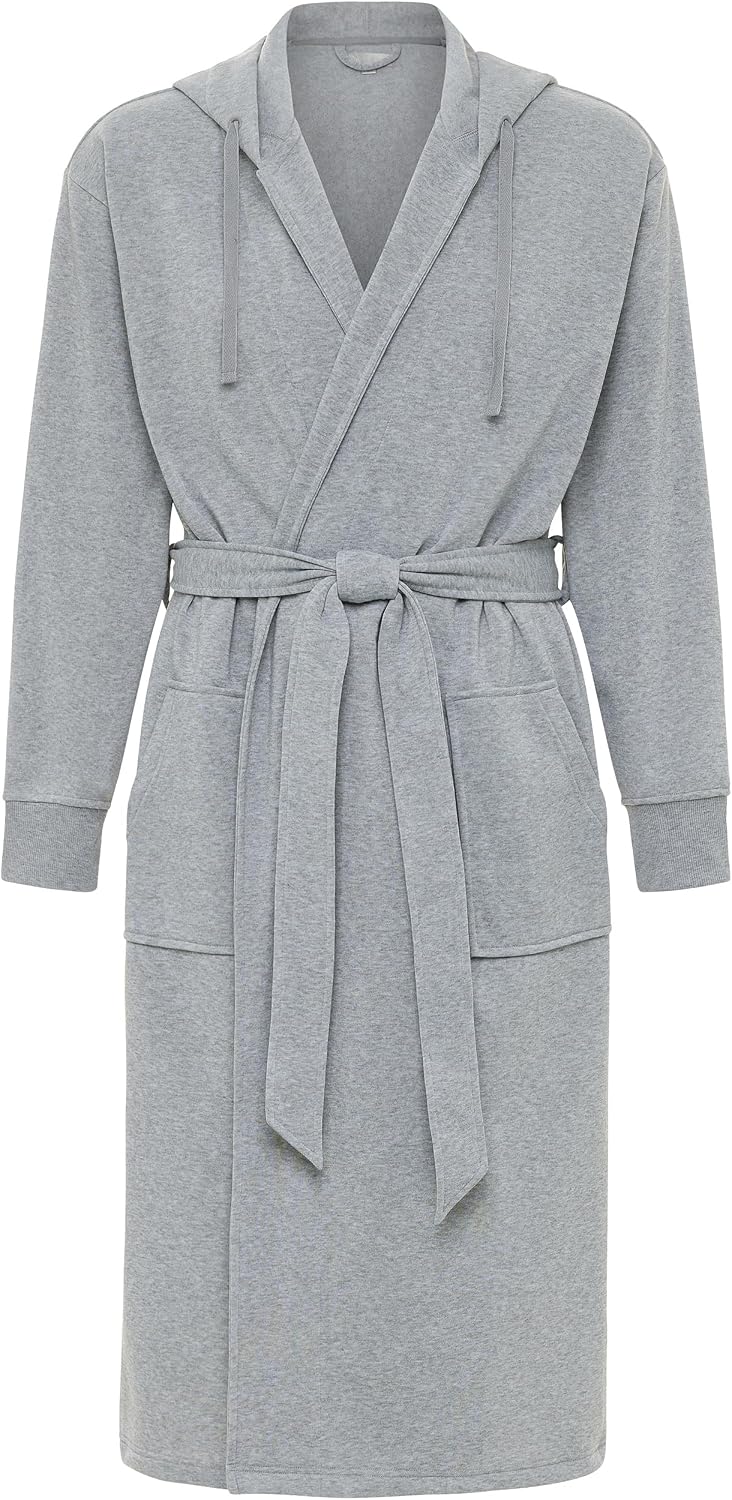 Alexander Del Rossa Men's Long Sleeve Hooded Sweatshirt Robe, Mens Bathrobe