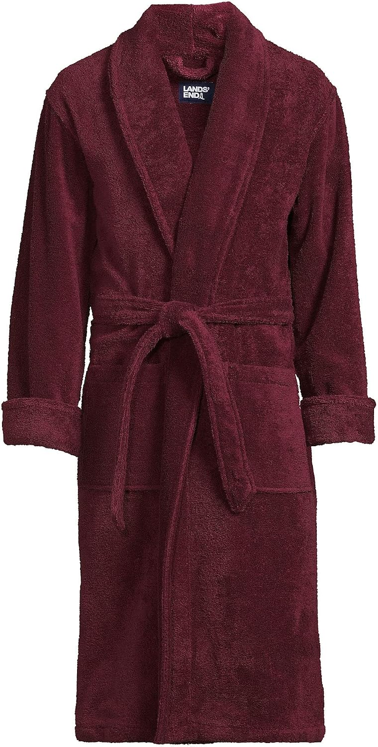 Lands' End Men's Calf Length Terry Robe