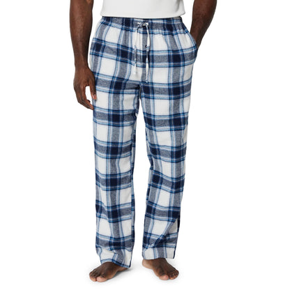 Amazon Essentials Men's 100% Cotton Flannel Sleep Pant, Relaxed Fit Lounge Pants with Elastic Waist and Drawstring