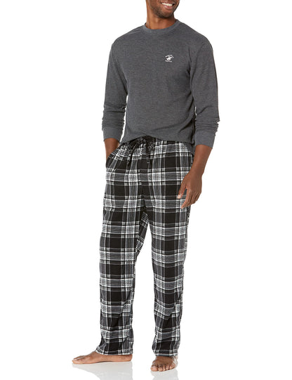 Beverly Hills Polo Club Men's Beverly Hills Polo Polar Fleece Set W/Ls Thermal Top