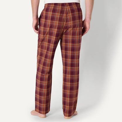 Amazon Essentials Men's Cotton Poplin Straight-Fit Pajama Pants with Pockets, Elastic Waist, Drawstring