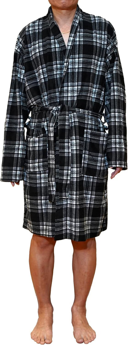 Beverly Hills Polo Club Men's Beverly Hills Polo Micro Fleece Loungewear Robes