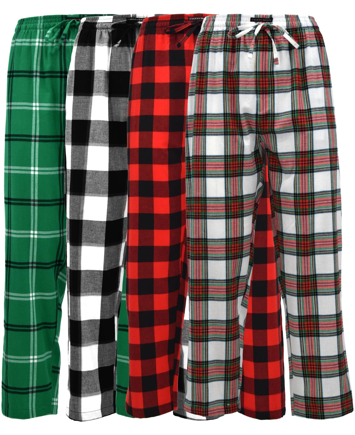 Andrew Scott Men's Flannel Drawstring Pajama Pants