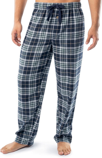 Fruit of the Loom Men's Jersey Knit Top and Flannel Pant Pajama Sleep Set
