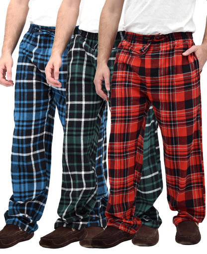 Andrew Scott Men's Flannel Drawstring Pajama Pants