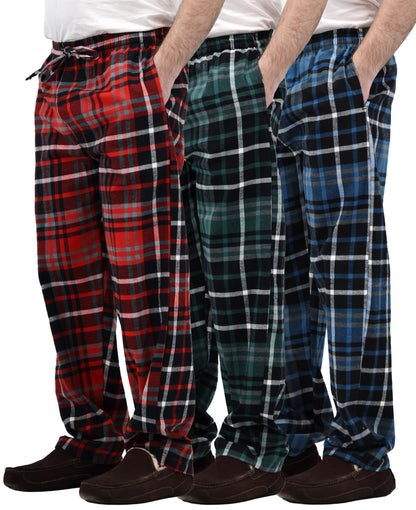 Andrew Scott Men's Flannel Drawstring Pajama Pants