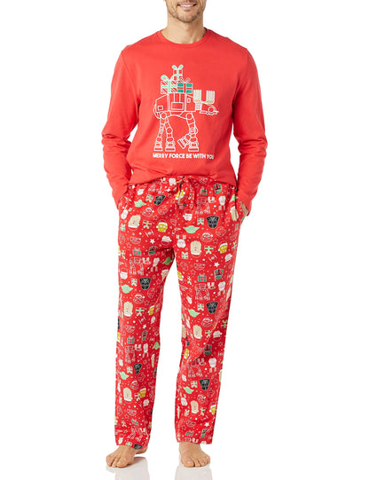 Amazon Essentials Disney | Marvel | Star Wars Men's Soft & Comfortable Flannel Pajama Sleep Sets