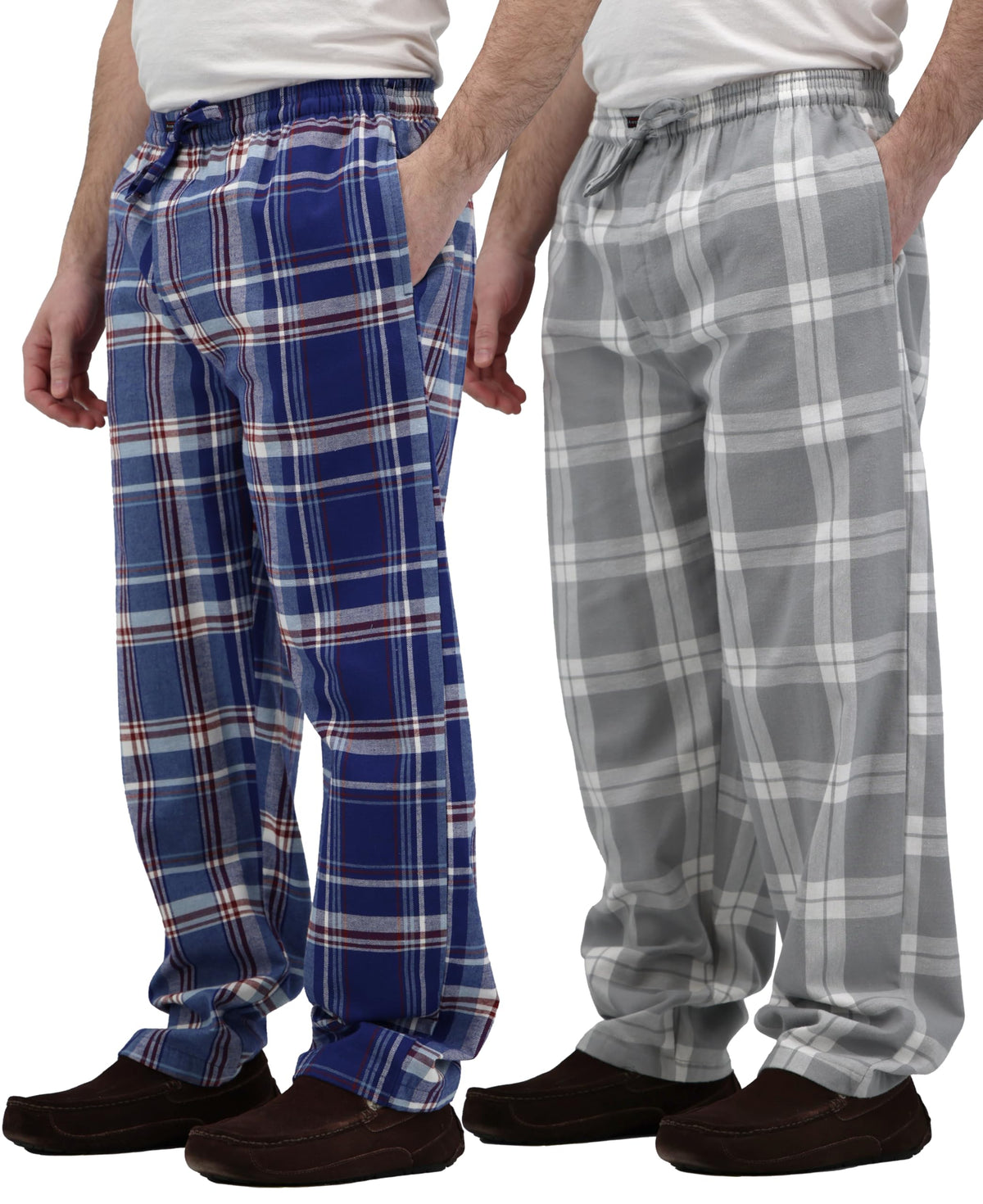 Andrew Scott Men's Flannel Drawstring Pajama Pants