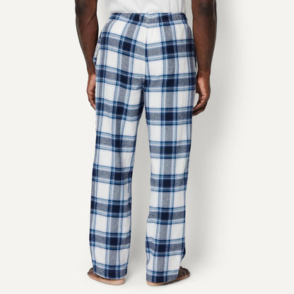 Amazon Essentials Men's 100% Cotton Flannel Sleep Pant, Relaxed Fit Lounge Pants with Elastic Waist and Drawstring