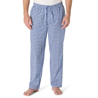 Amazon Essentials Men's Cotton Poplin Straight-Fit Pajama Pants with Pockets, Elastic Waist, Drawstring