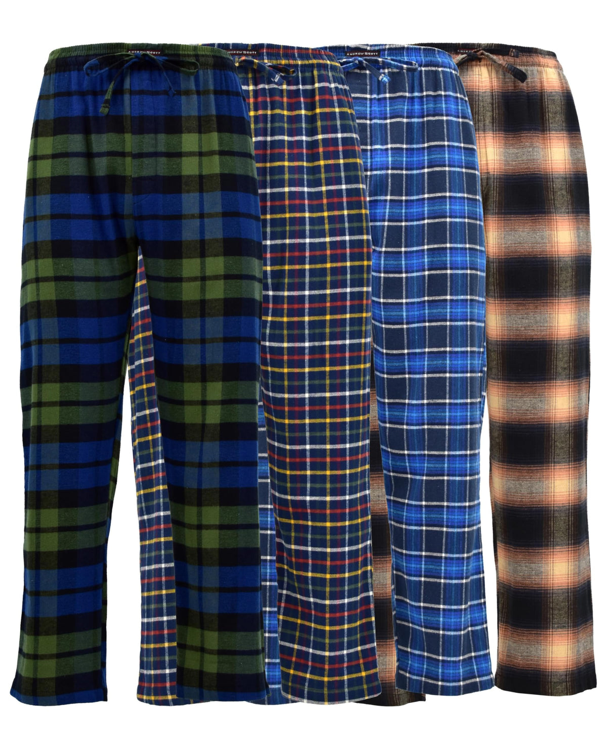 Andrew Scott Men's Flannel Drawstring Pajama Pants