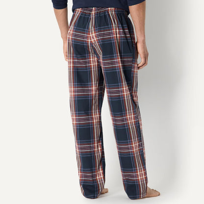 Amazon Essentials Men's Cotton Poplin Straight-Fit Pajama Pants with Pockets, Elastic Waist, Drawstring